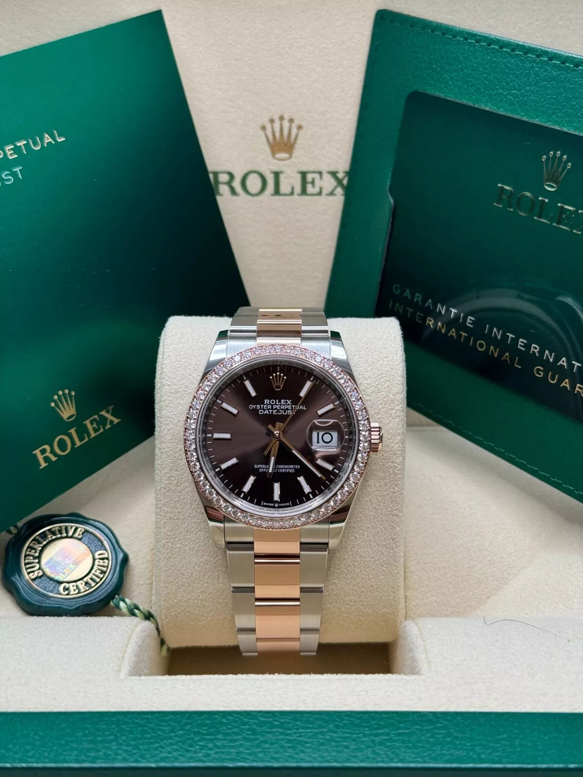 Rolex Datejust 36mm 126281 Chocolate Dial Oyster Bracelet - Image 3