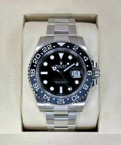 Alternative view of Rolex GMT-Master II 40mm 126710GRNR-0004 Black Dial Oyster Watch