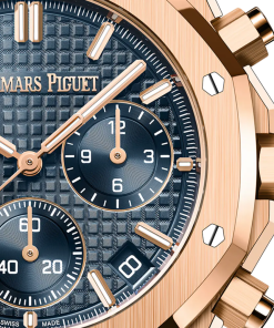 Alternative view of Audemars Piguet ROYAL OAK Pink Gold “Bleu nuit nuage 50�?Dial CHRONOGRAPH 41mm