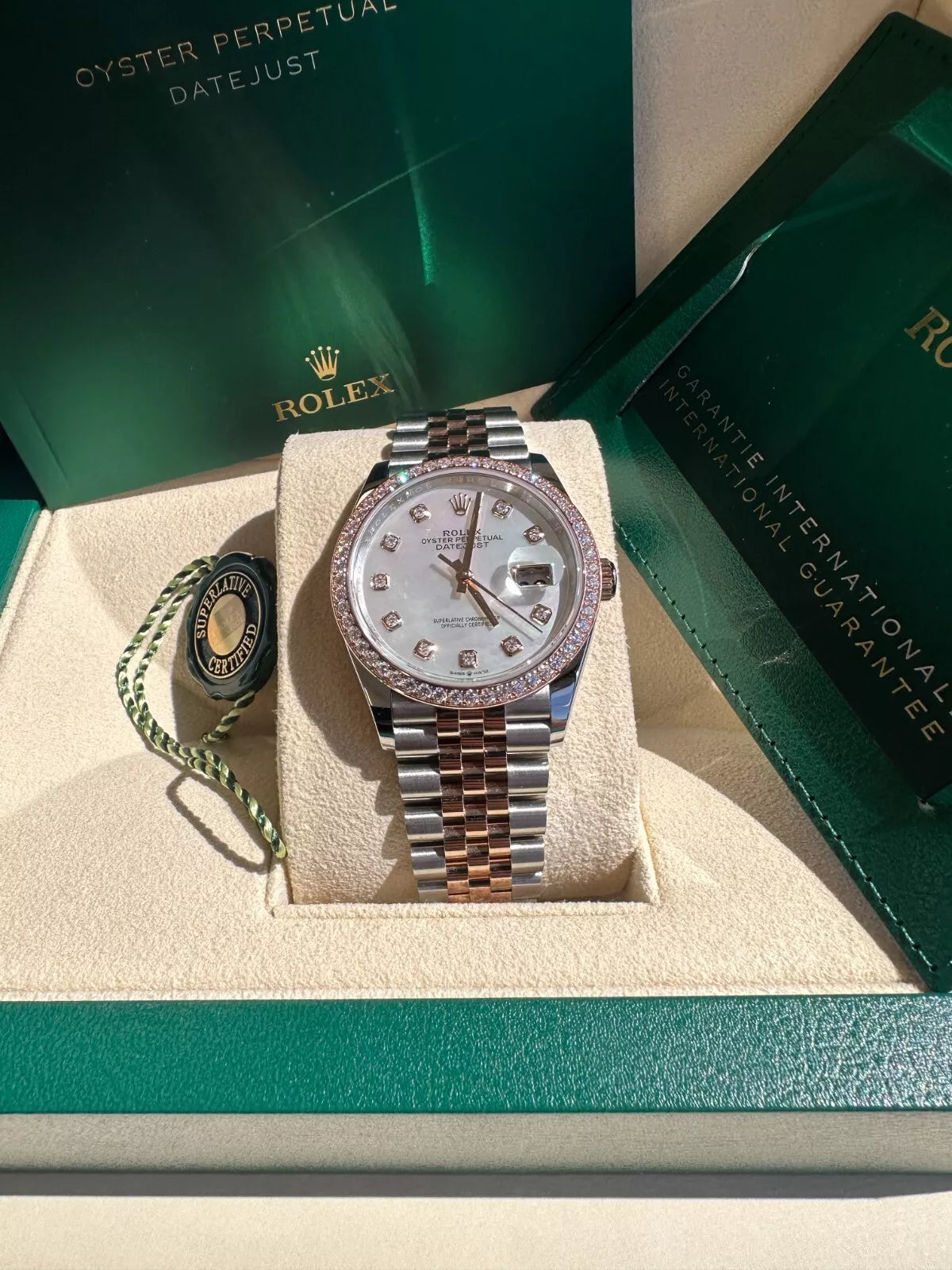 Rolex Datejust 36mm 126281 Mother-of-Pearl Dial Jubilee Bracelet - Image 8