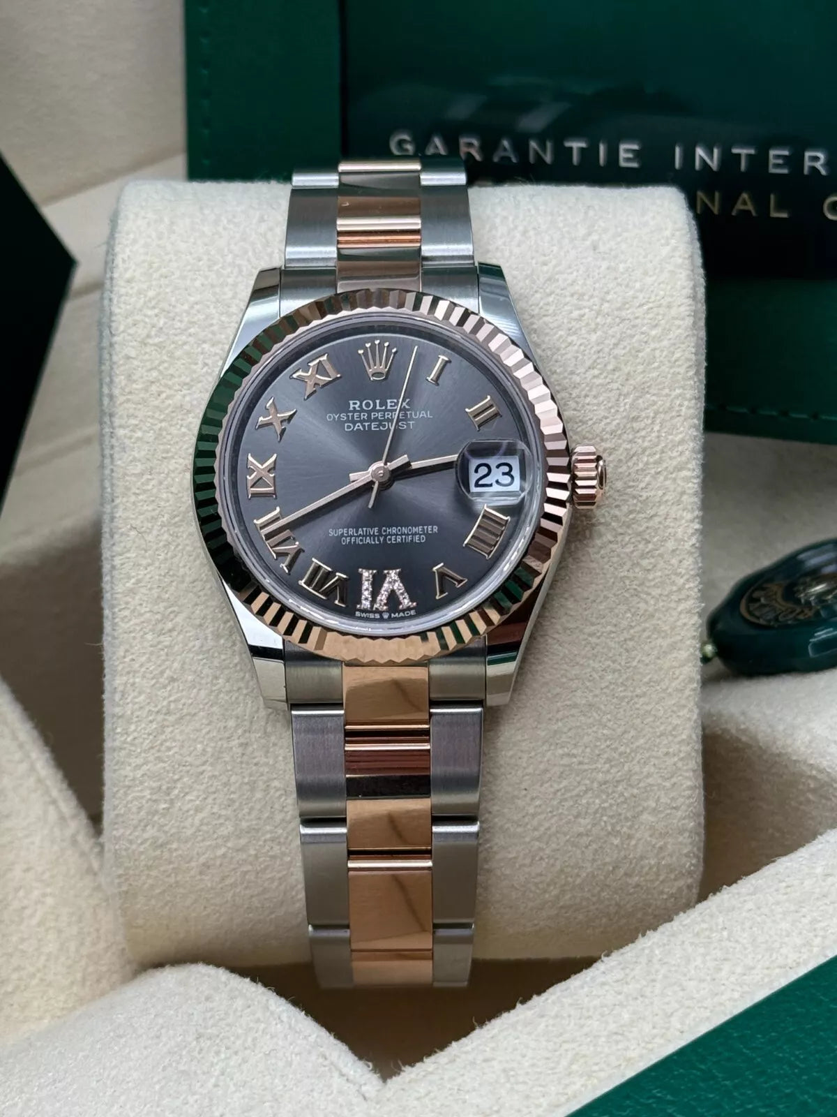 Rolex Datejust m278271-0029/0030 Slate 31mm Dial Oyster Bracelet Watch - Image 8