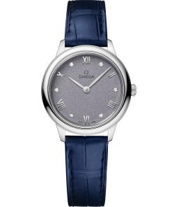 Omega De Ville Prestige 27.5 mm Blue Dial Stainless Steel Strap 434.13.28.60.53.001