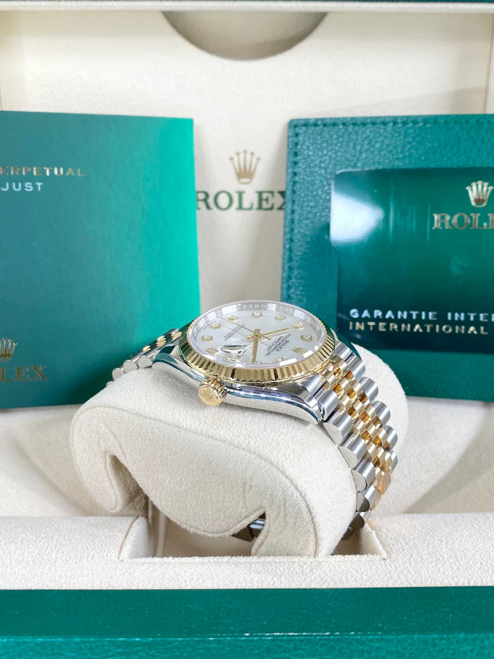 Rolex Datejust 36mm 126233 MOP Diamond Dial Jubilee Two-Tone Bracelet Watch - Image 9