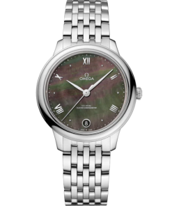 Omega De Ville Prestige 34 mm Grey Dial Stainless Steel Bracelet 434.10.34.20.07.001