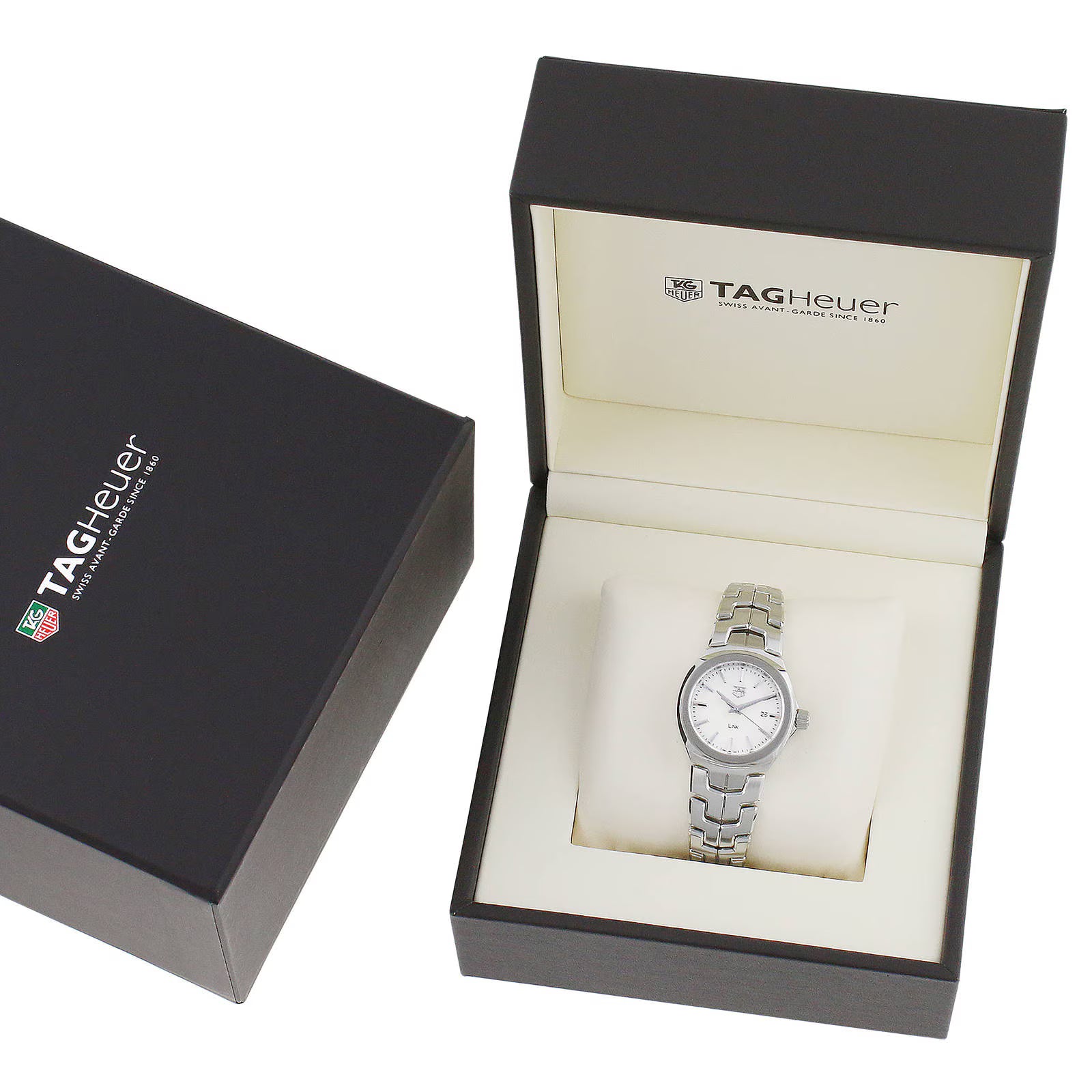 TAG Heuer Link Date Quartz Date Mother Of Pearl 32mm Ladies Watch WBC1310.BA0600 - Image 6