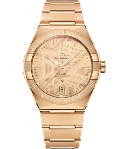 Omega Constellation 41mm Yellow Dial Moonshine�?18k Rose Gold Bracelet 131.50.41.21.99.001