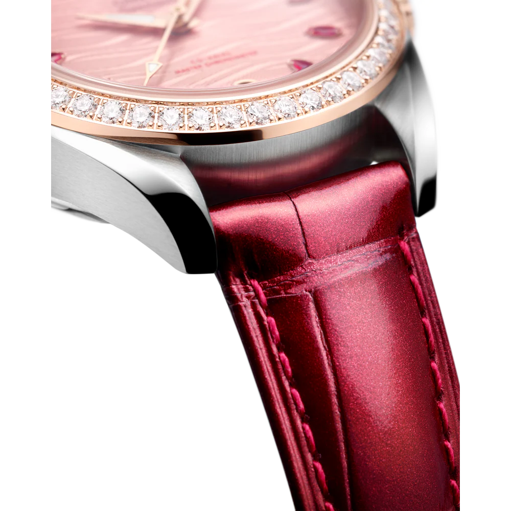 Omega Seamaster Aqua Terra 150M 34 mm Pink Dial with Diamonds Stainless Steel and Sedna�?18k Rose Gold Strap 220.28.34.20.60.001 - Image 2