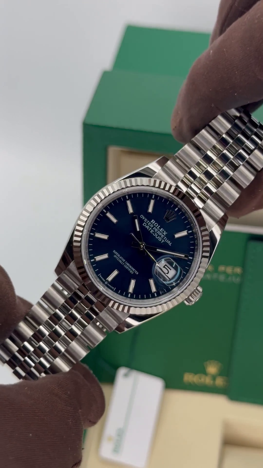 Rolex Datejust 36mm 126234 Blue Index Dial 36mm Oyster Stainless Steel - Image 13