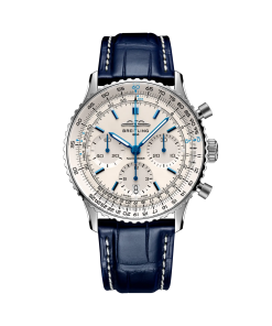 Breitling Navitimer B01 Chronograph 41 Silver Dial Blue Strap AB0139A71G1P1