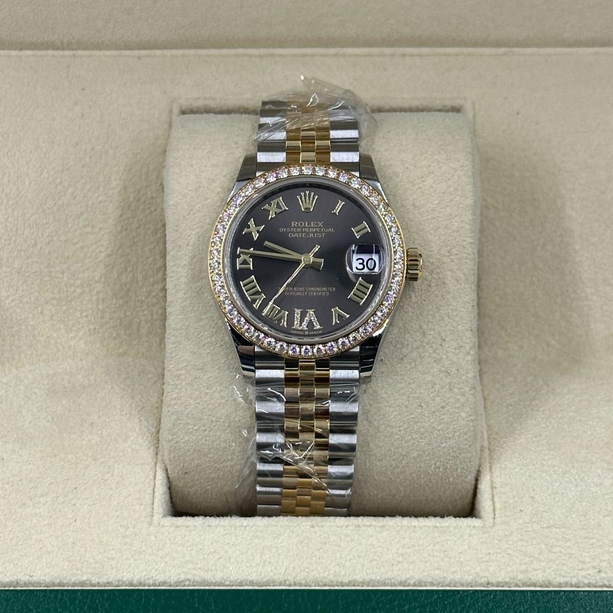 Rolex Datejust m278383RBR-0017/0018 31mm Dark Grey Dial Oyster Bracelet - Image 2