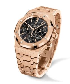 Alternative view of Audemars Piguet Royal Oak Chronograph 41MM Rose Gold Bracelet �?Black Dial
