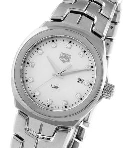 Alternative view of TAG Heuer Link Date Quartz Date Mother Of Pearl 32mm Ladies Watch WBC1312.BA0600