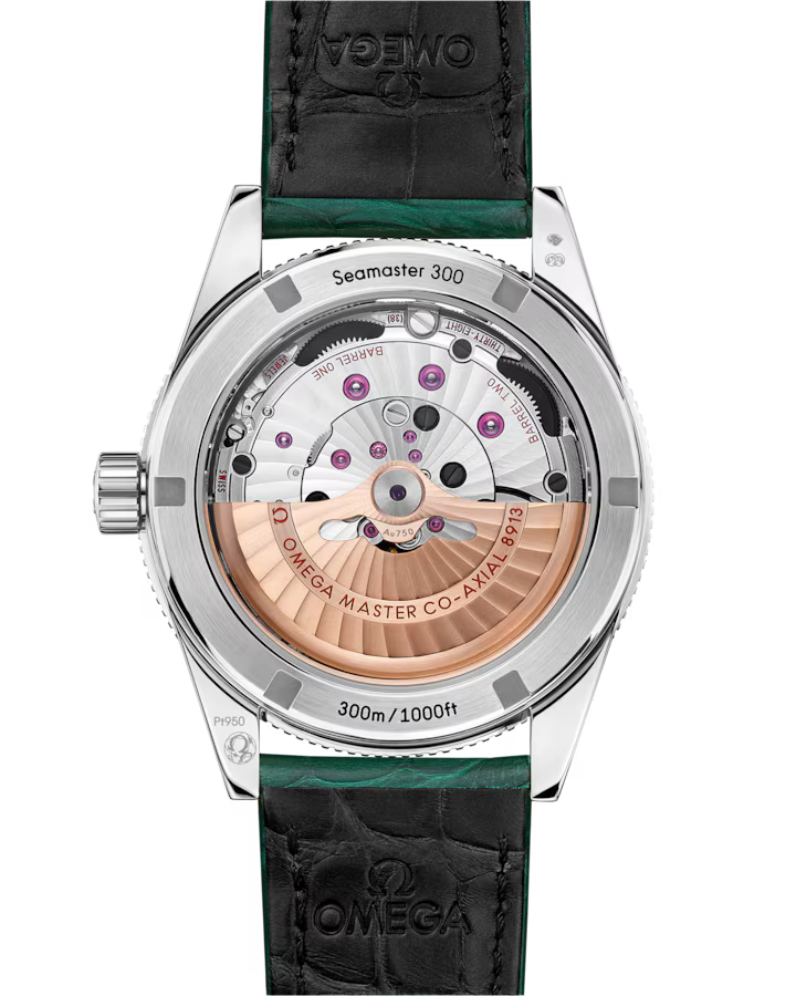 Omega Seamaster 300 41mm Green Dial Platinum Strap 234.93.41.21.99.001 - Image 2