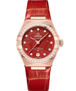 Omega Constellation Ladies' Selection 29mm Sedna�?gold on leather strap 131.58.29.20.99.005