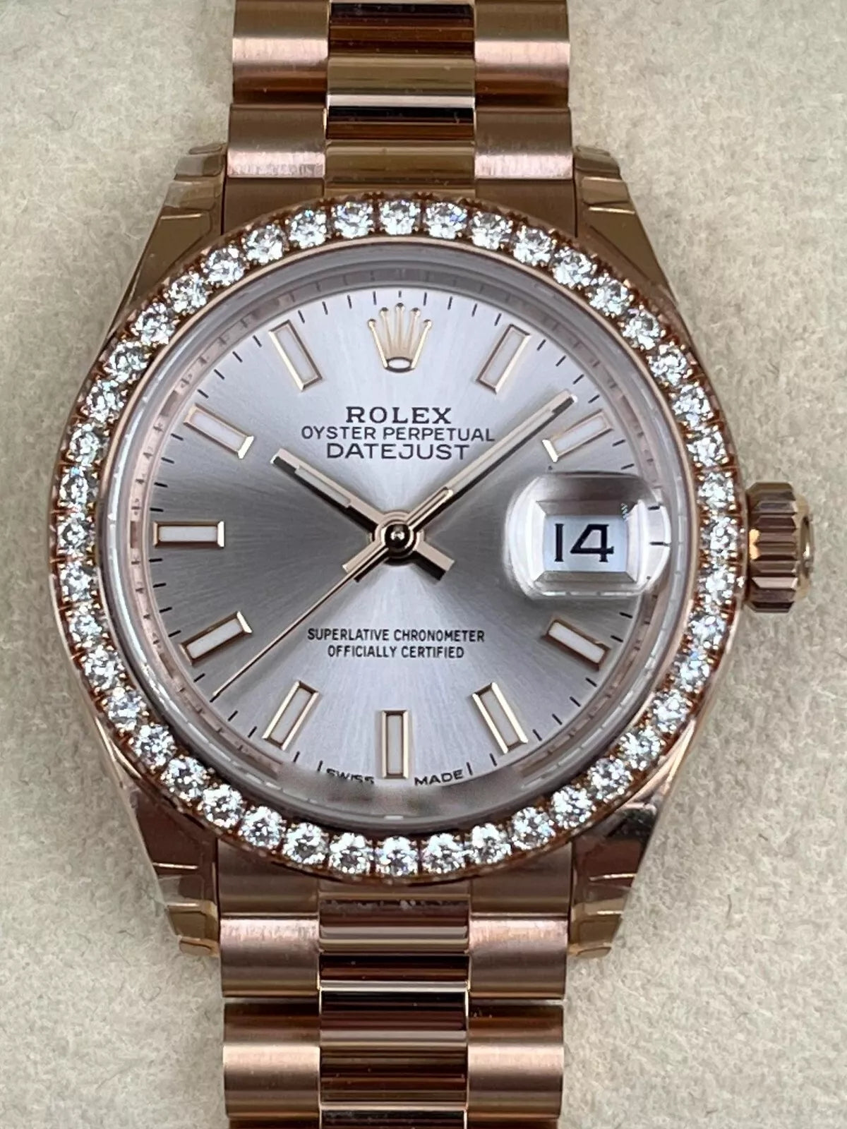 Rolex Lady-Datejust 28mm 279135RBR Rose Dial Jubilee Bracelet - Image 2
