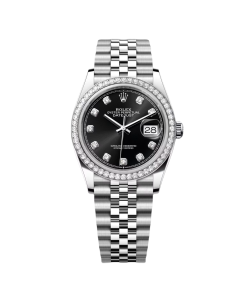 Rolex Datejust 36mm 126284 Black Dial Jubilee bracelet