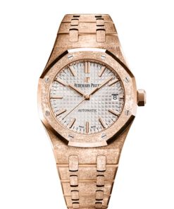 Audemars Piguet Royal Oak Frosted Gold, Silver dial, 37mm, 18k Rose gold, 15454OR.GG.1259OR.01