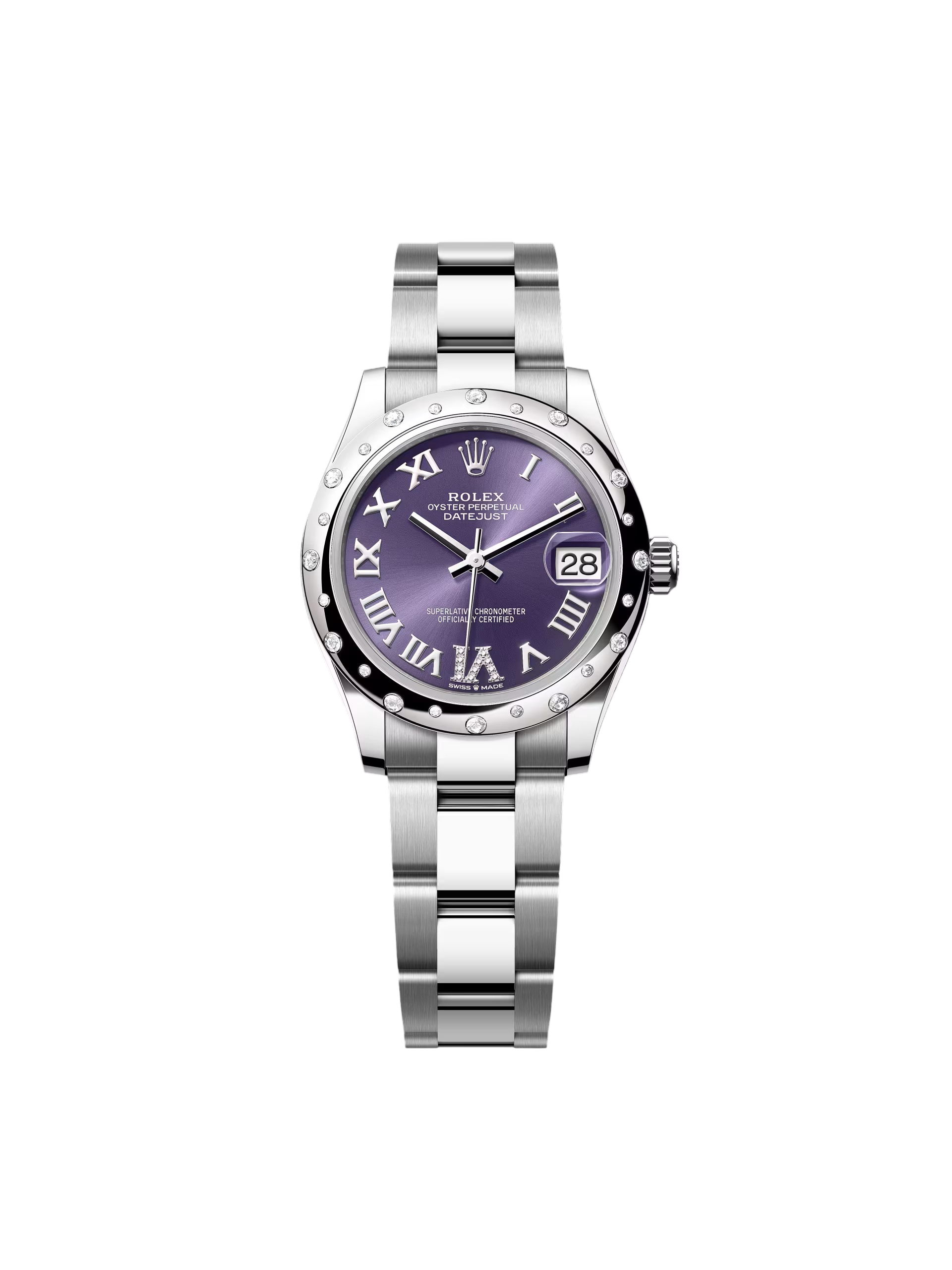 Rolex Datejust m278344-0027/0028 Aubergine Diamond Dial 31mm Oyster - Image 7