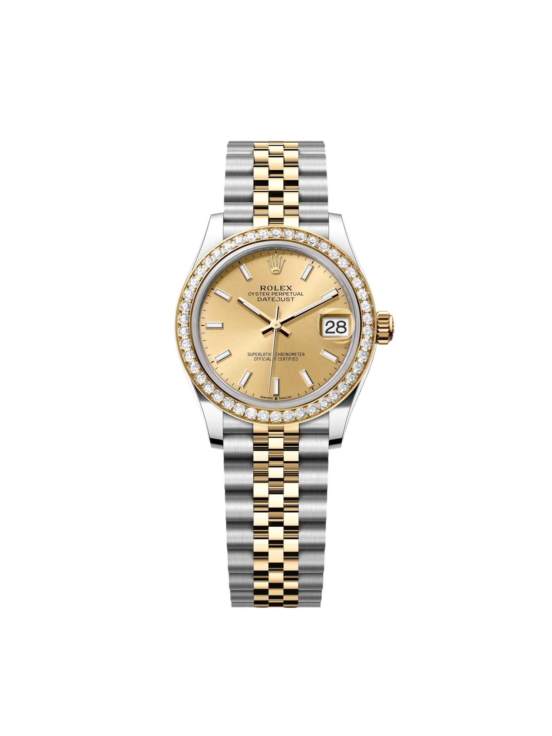 Rolex Datejust m278383-0013/0014 31mm Champagne Dial Oyster Bracelet