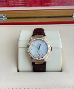Alternative view of Omega Constellation Ladies' Selection 29mm Sedna�?gold on leather strap 131.58.29.20.55.002