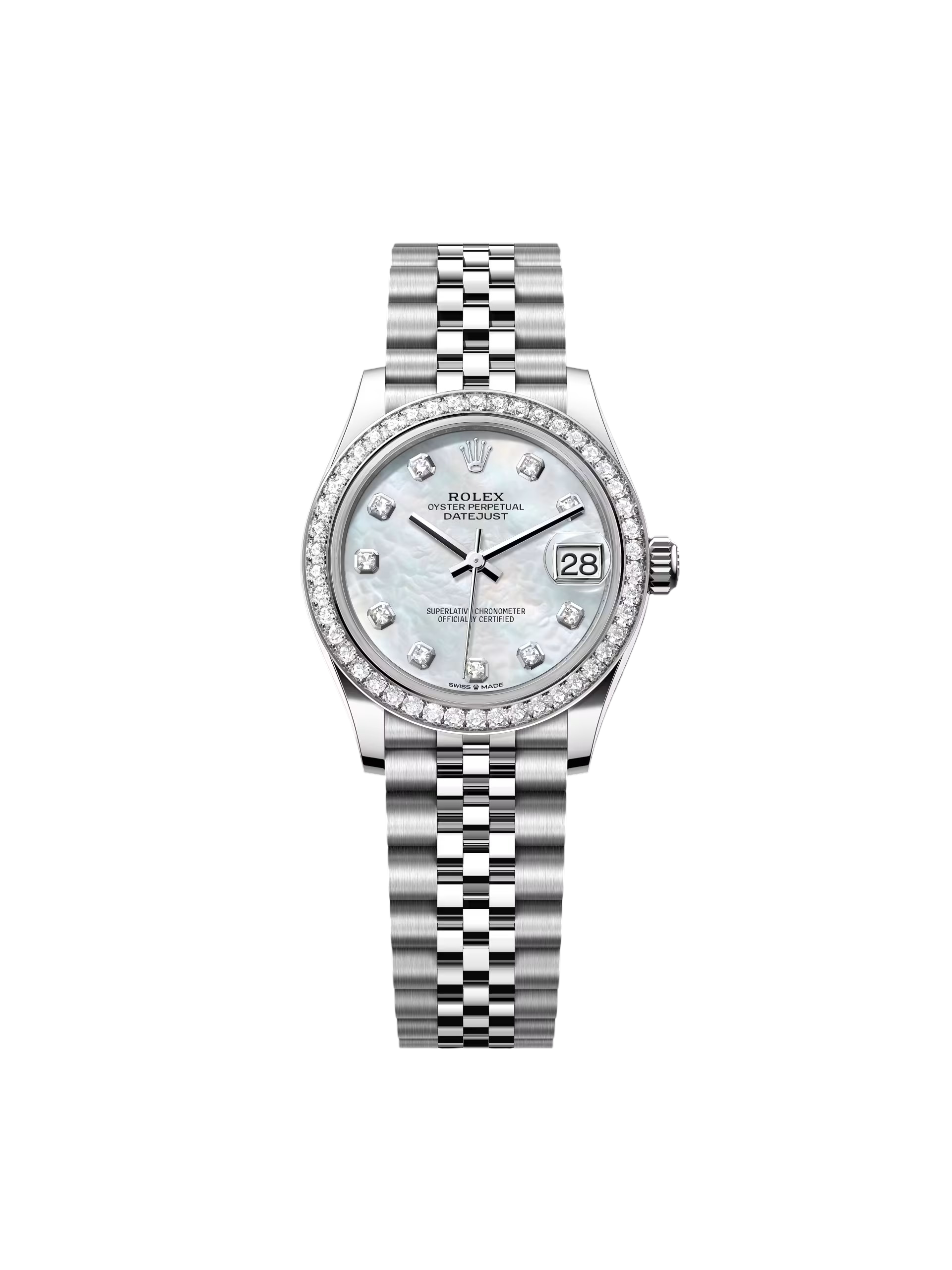Rolex Datejust m278384RBR-0007/0008 Mother-of-Pearl 31mm Dial Oyster Watch - Image 10