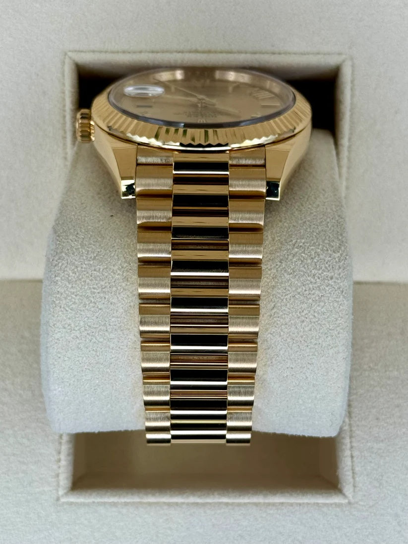 Rolex Day-Date President 40mm Yellow Gold Champagne Roman Numeral Dial - 228238 - Image 6