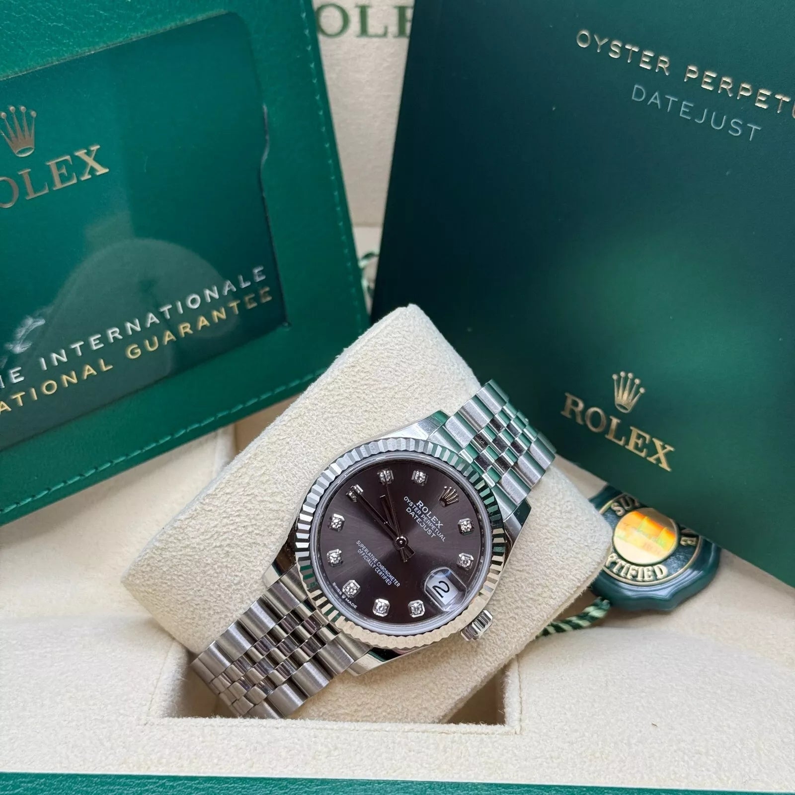Rolex Datejust m278274-0007/0008 Dark Grey 31mm Dial Oyster Watch - Image 10