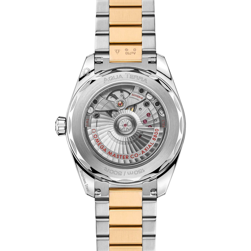 Omega Seamaster Aqua Terra Shades 34 mm Green Dial Stainless Steel and Moonshine�?18k Yellow Gold Bracelet 220.20.34.20.10.002 - Image 2