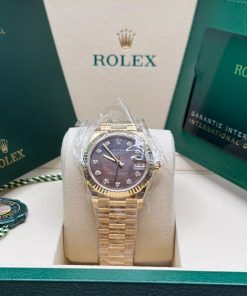 Alternative view of Rolex Datejust m278278-0038 Black Mother-of-Pearl 31mm Dial President Bracelet Watch