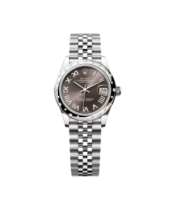 Alternative view of Rolex Datejust m278344 Dark Grey Dial 31mm Domed Diamond