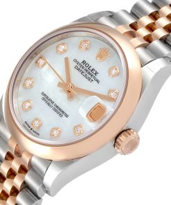 Alternative view of Rolex Datejust m278241-0025/0026 White Mother-of-Pearl 31mm Dial Oyster Bracelet Watch