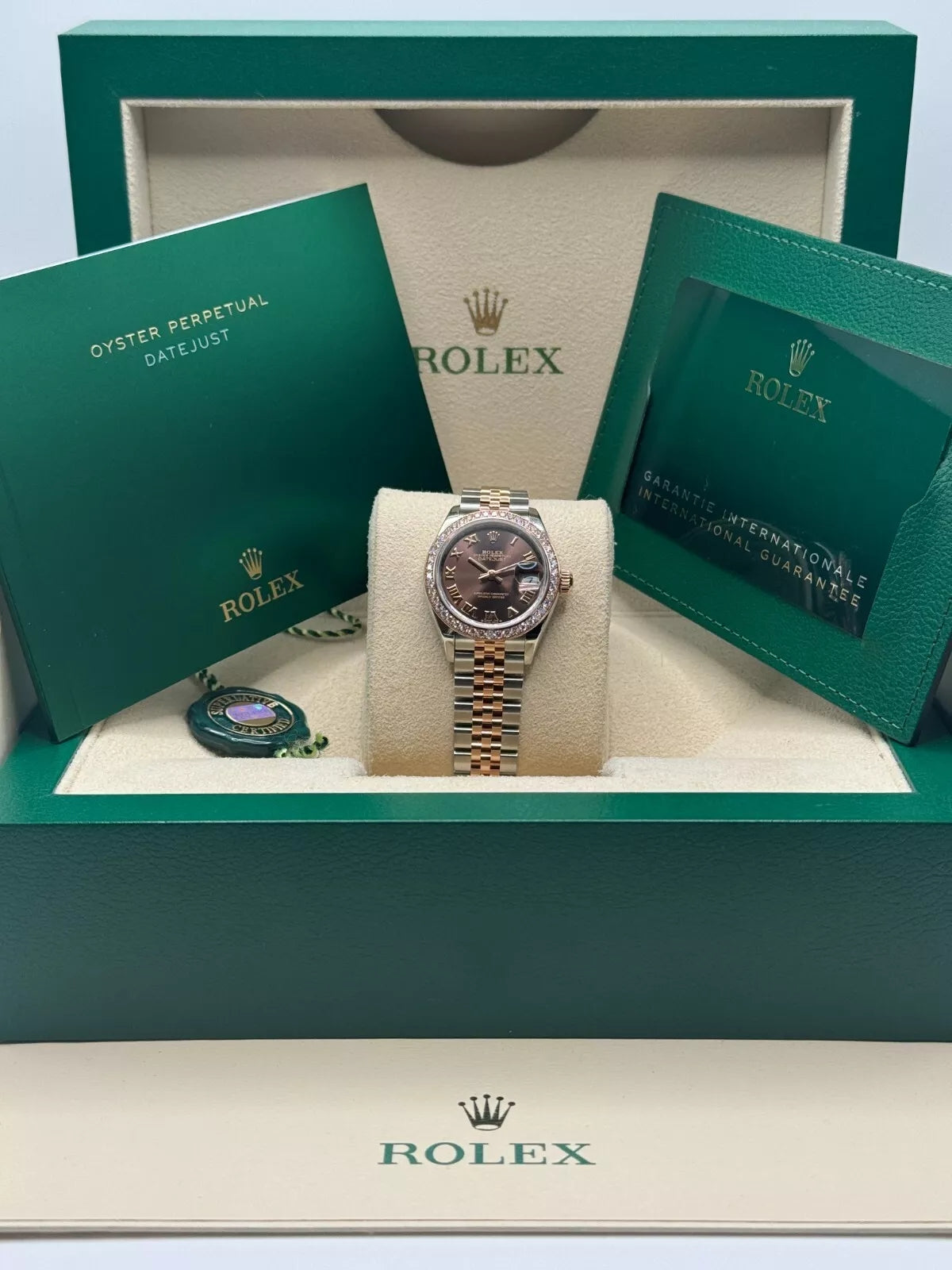 Rolex Lady-Datejust 28mm 279381RBR Chocolate Roman Dial Oyster Bracelet - Image 9