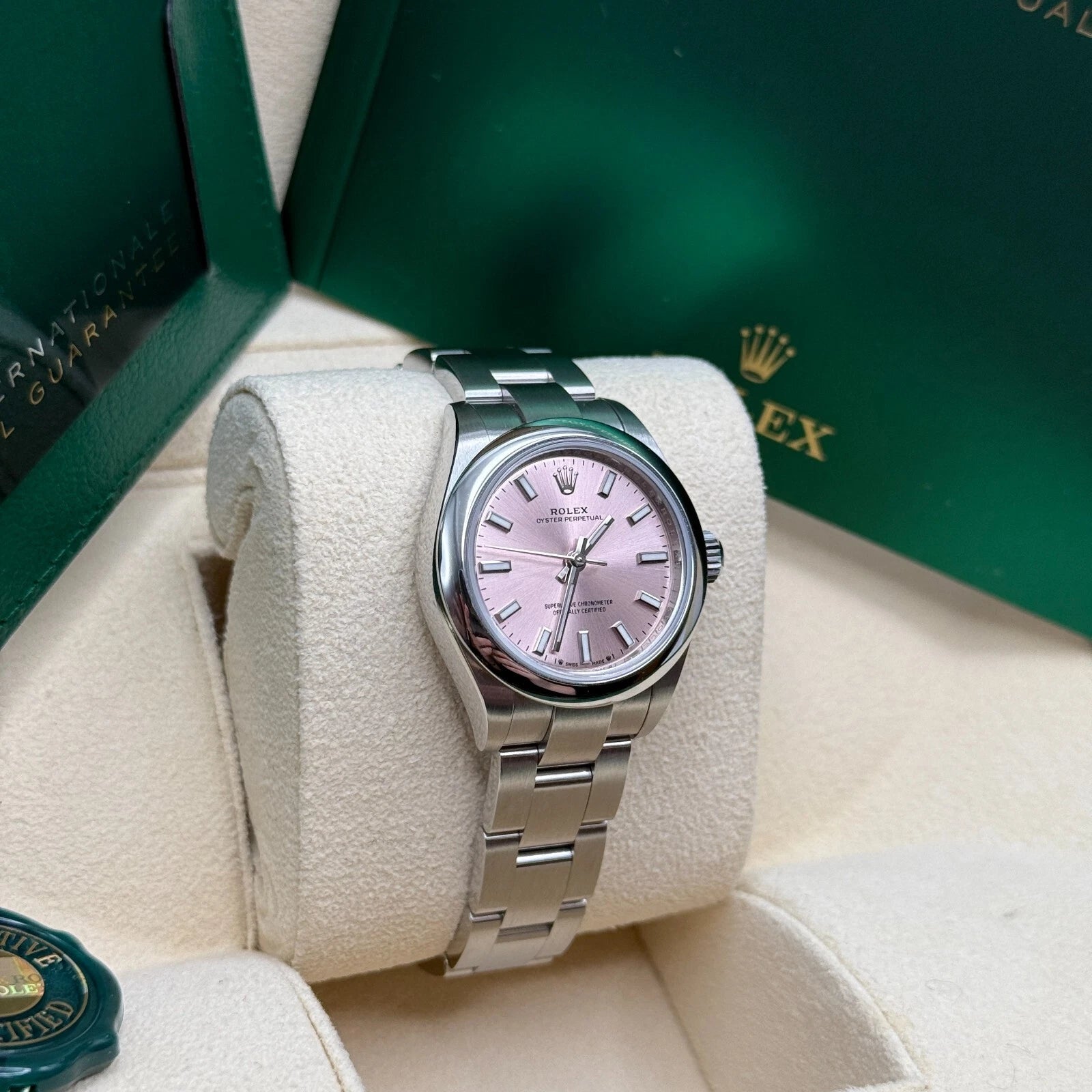 Rolex Oyster Perpetual 28mm 276200-0009 Pink Dial Oyster Stainless Steel Bracelet - Image 3