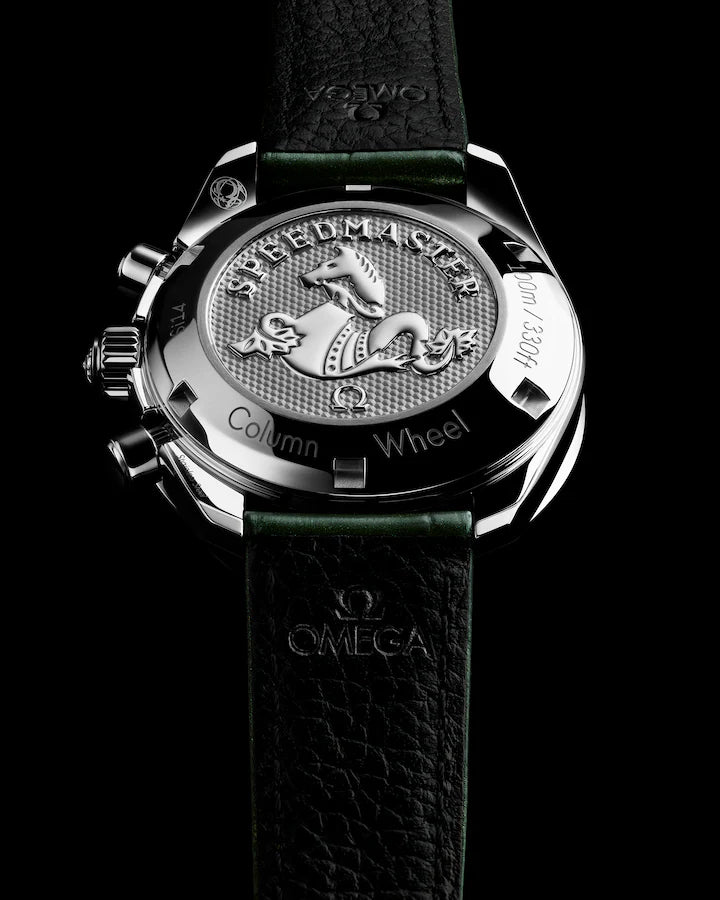 Omega Speedmaster 38 Green Dial 38mm with Diamonds Stainless Steel Strap 324.18.38.50.60.001 - Image 7