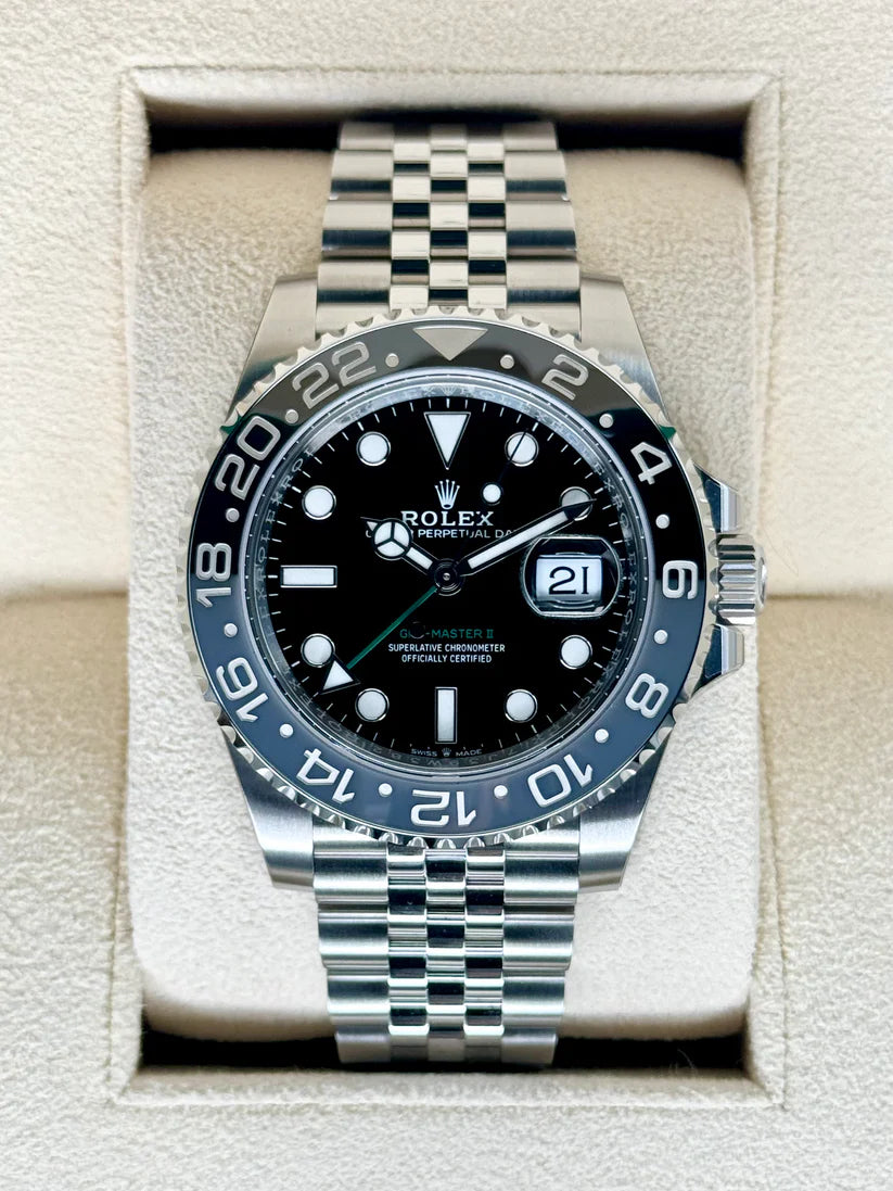 Rolex GMT-Master II 40mm 126710GRNR-0003 Black Dial Jubilee Watch - Image 4