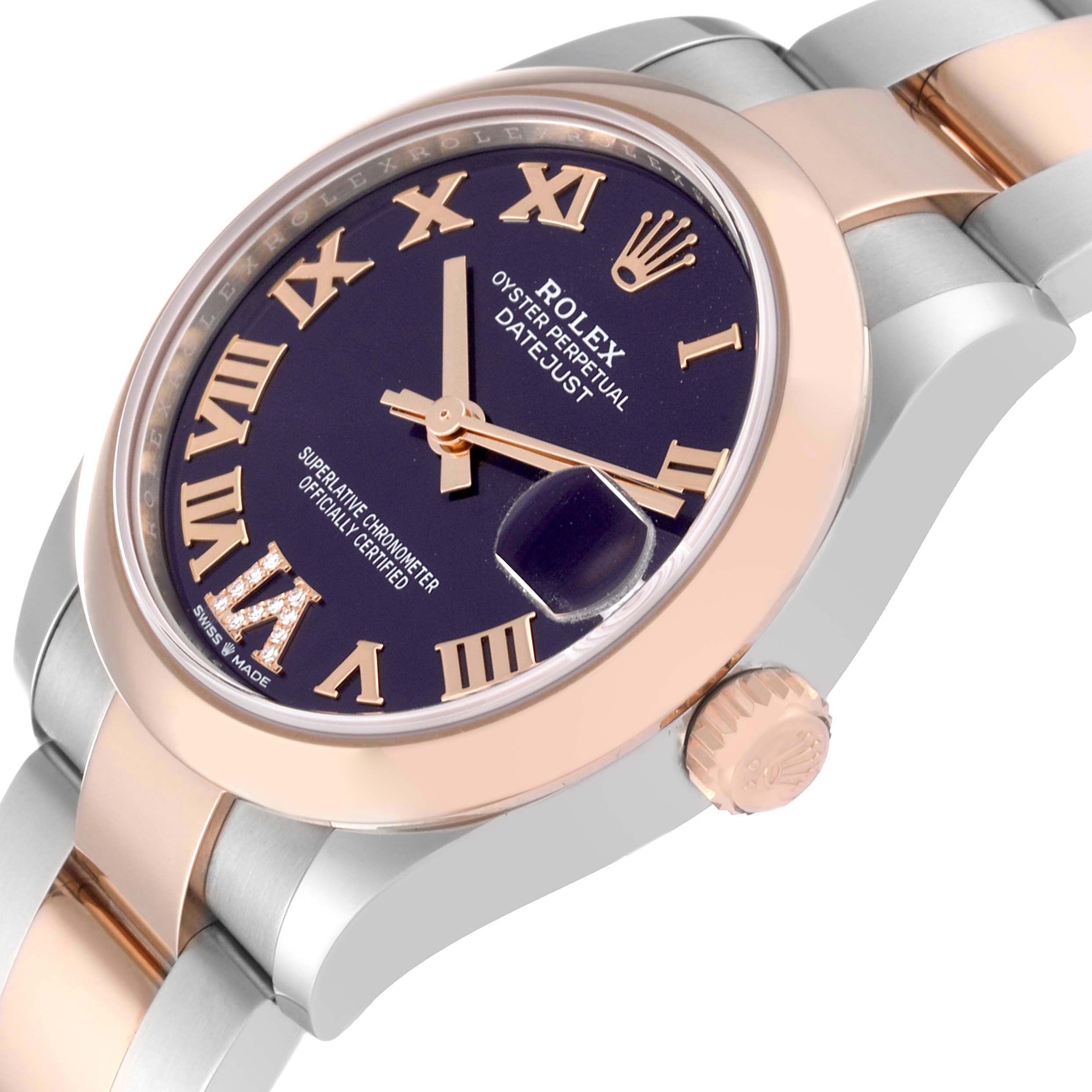Rolex Datejust m278241-0019/0020 Aubergine 31mm Dial Oyster Bracelet Watch - Image 6