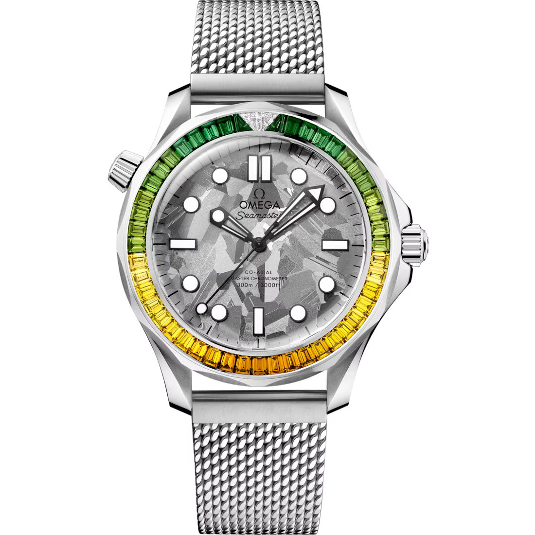 Omega Seamaster Diver 300M 42mm Grey Dial with Diamonds Canopus Gold�?Bracelet 210.55.42.20.99.001