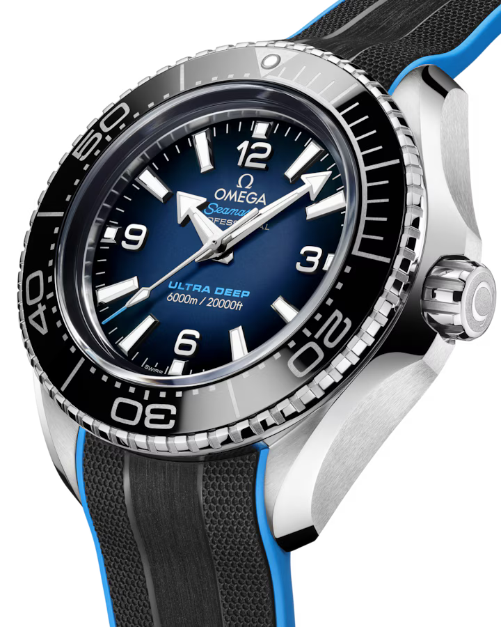 Omega Seamaster Planet Ocean 6000m Ultra Deep Blue Dial 45.5mm on Strap 215.32.46.21.03.001 - Image 2