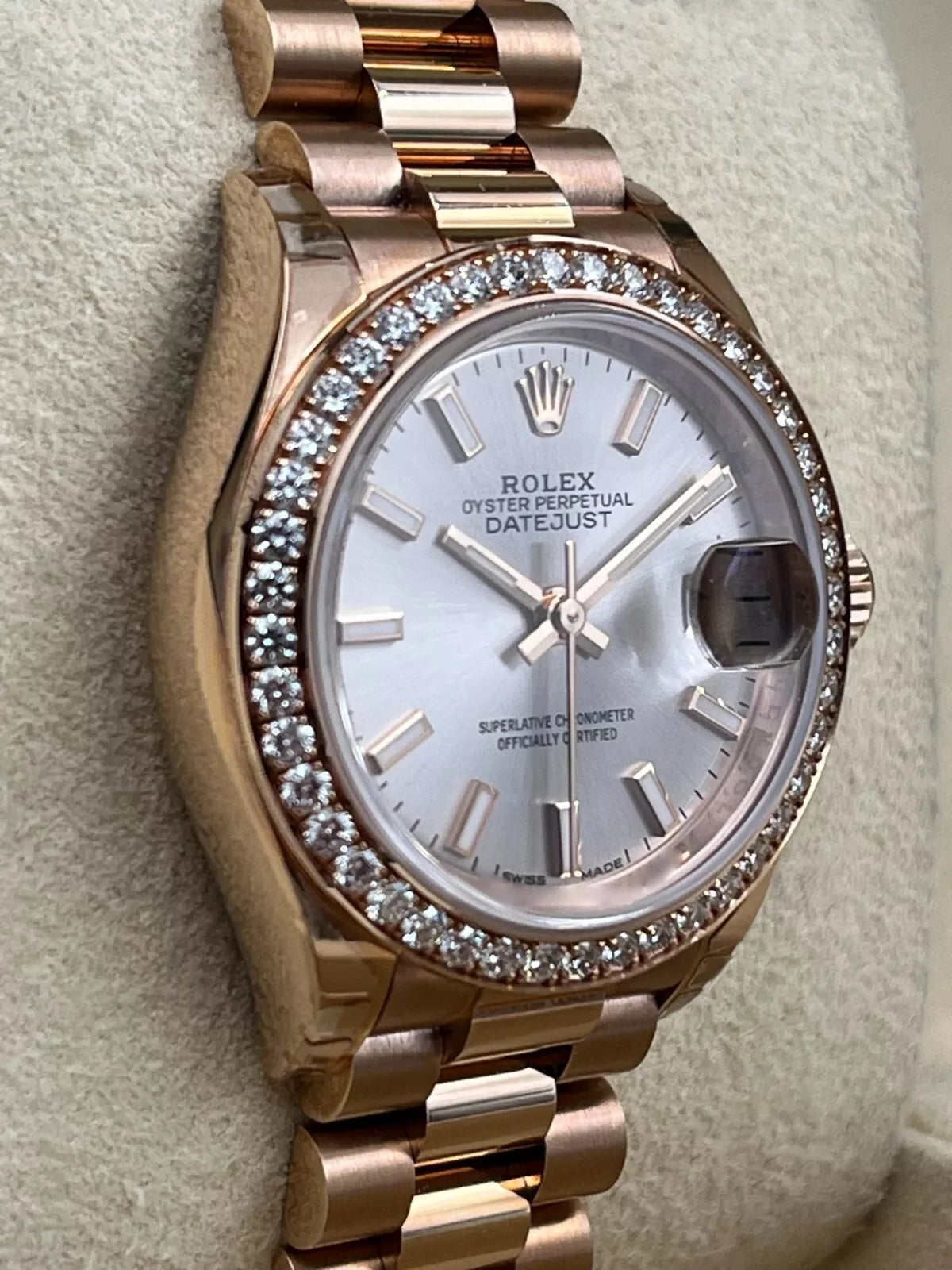 Rolex Lady-Datejust 28mm 279135RBR Rose Dial Jubilee Bracelet - Image 3