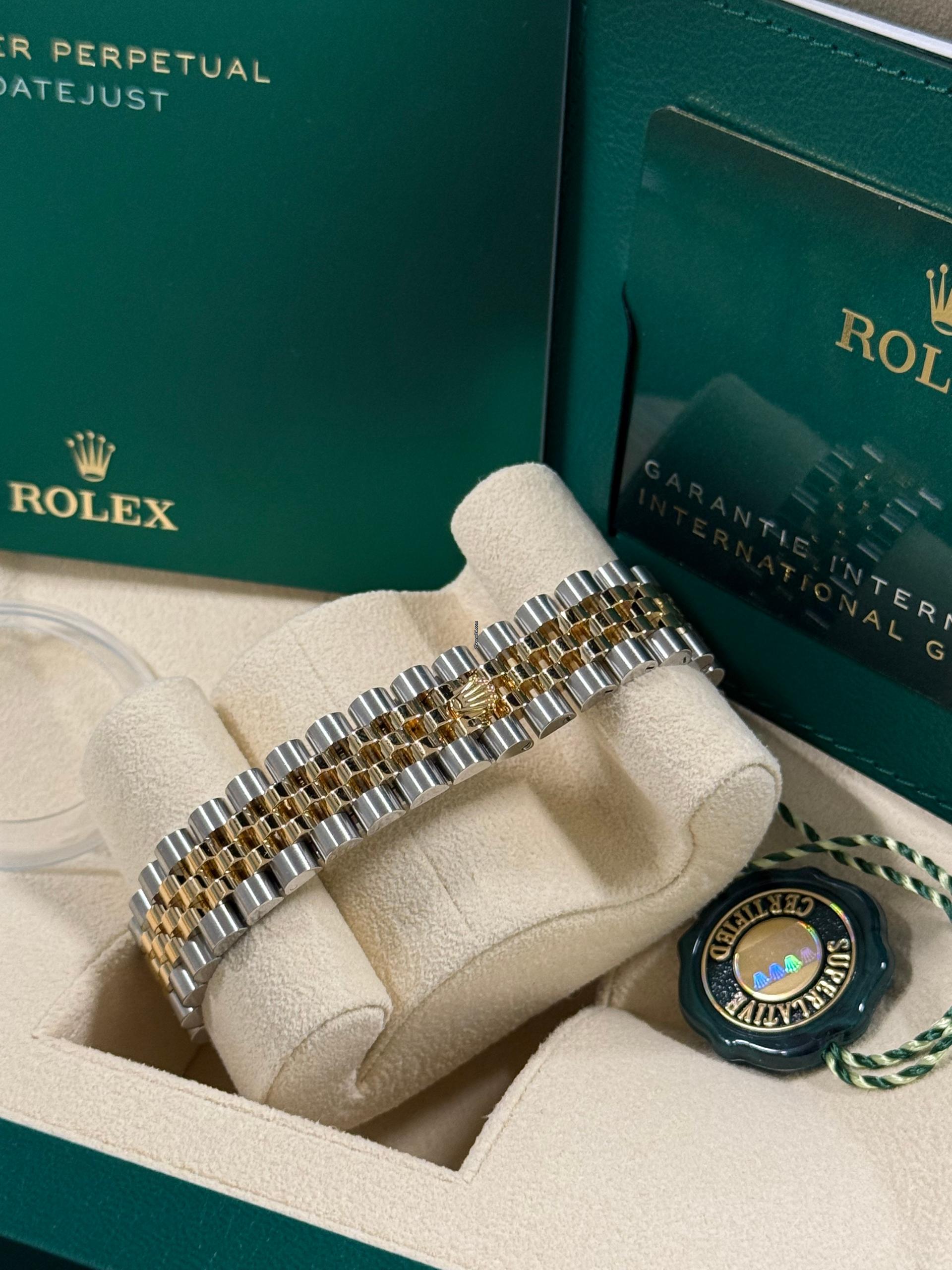 Rolex Datejust m278343 Datejust Green Dial 31mm Jubilee Steel and Yellow Gold - Image 5