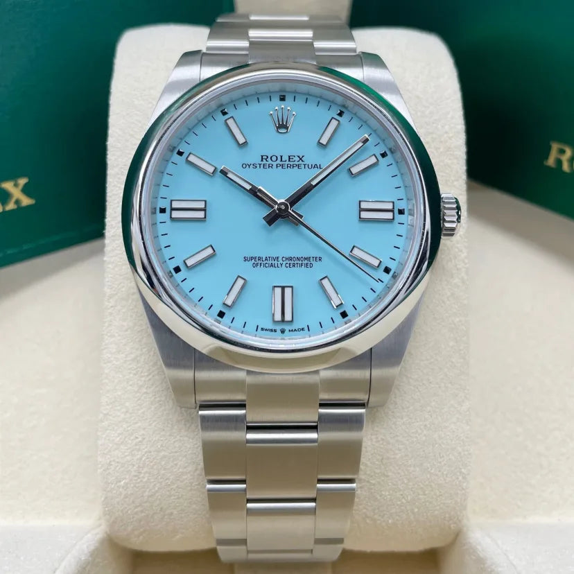 Rolex Oyster Perpetual 36mm 126000-0006 Tiffany Blue Turquoise Dial - Image 4
