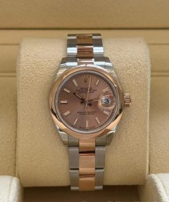 Alternative view of Rolex Lady-Datejust 28mm  279161 Rose Stick Dial, Two Tone Stainless Steel & 18K Rose Gold Oyster Bracelet Women's Watch