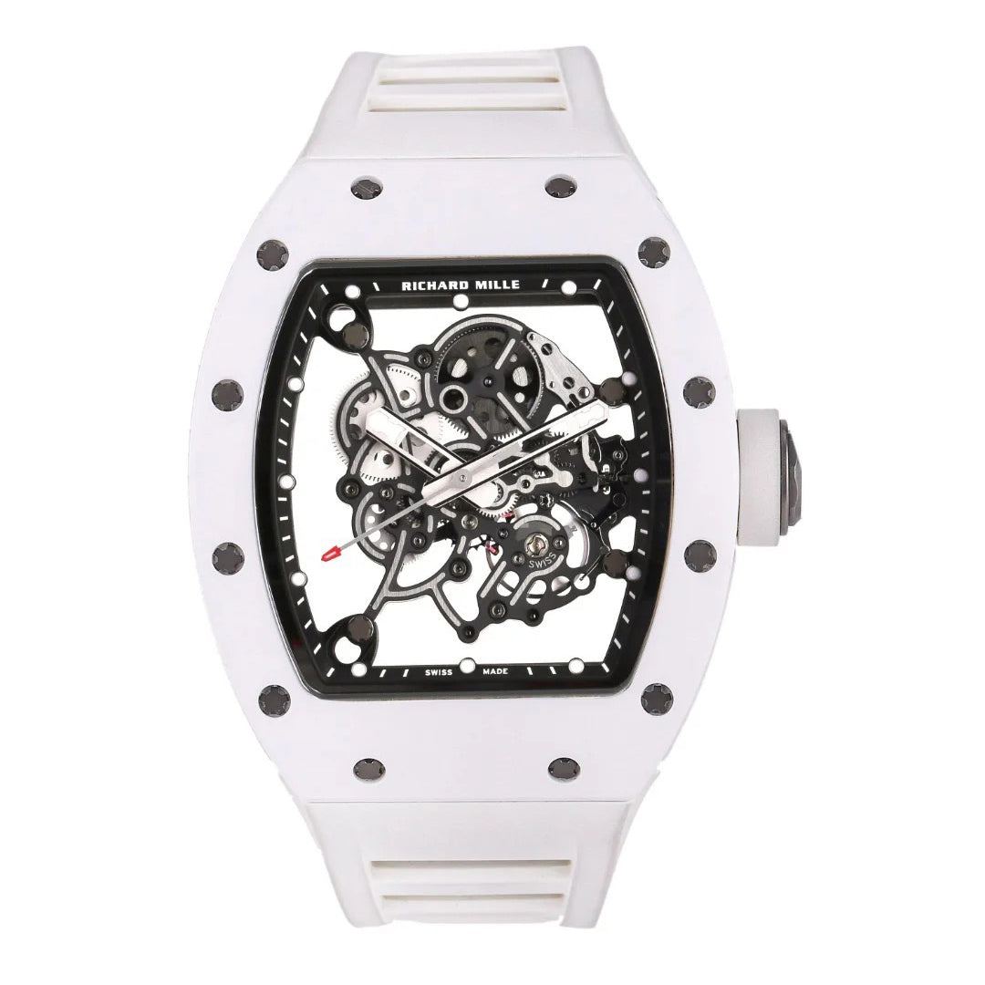 RM055 White Ceramic Dial
