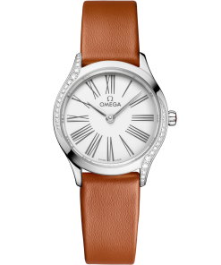 Omega De Ville Mini Trésor 26 mm White Dial with Diamonds Stainless Steel Strap 428.17.26.60.04.004