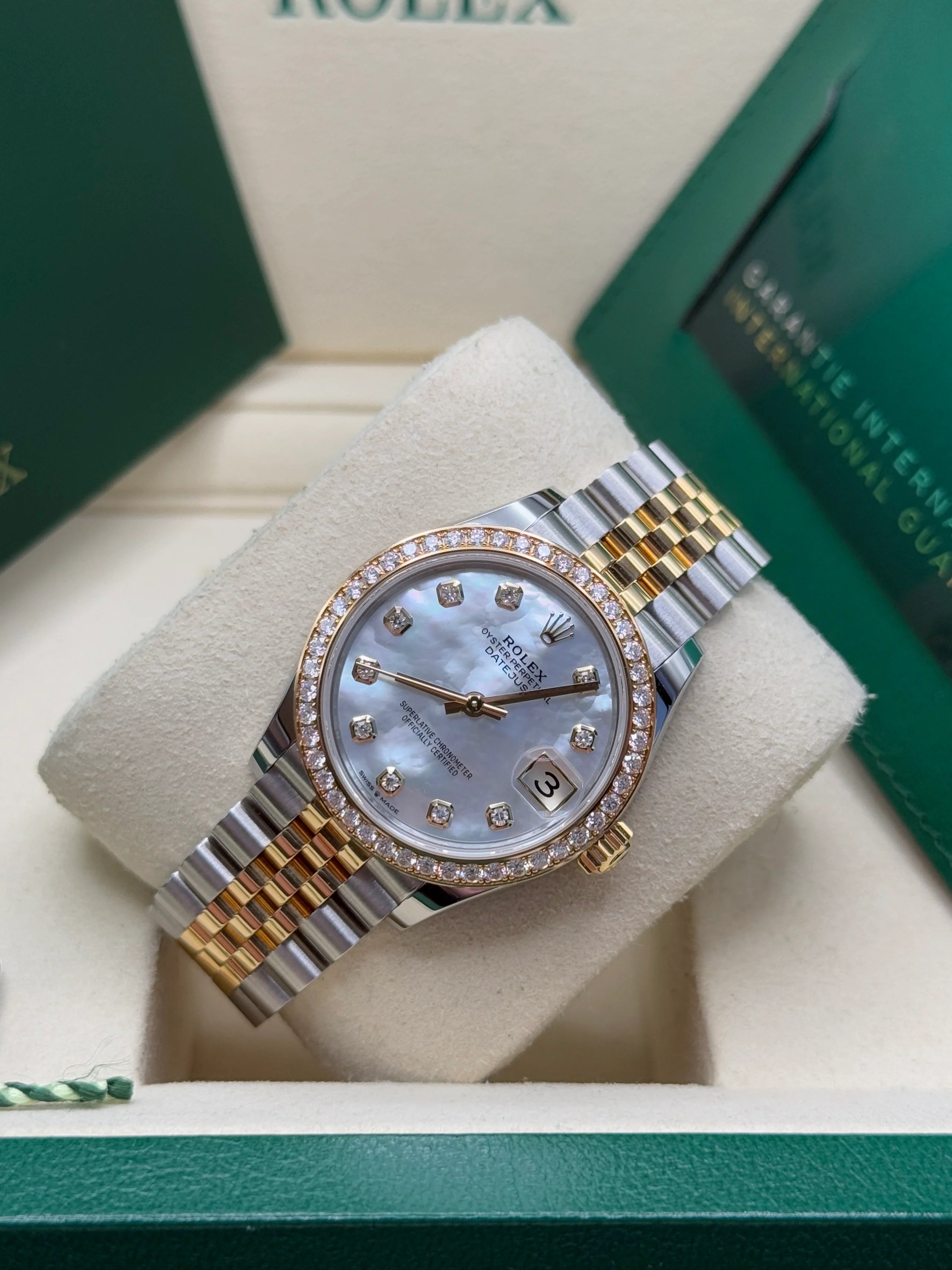 Rolex Datejust m278383-0027/0028 31mm Mother of Pearl Dial Oyster Bracelet - Image 7