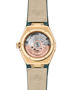 Alternative view of Omega Constellation Ladies' Selection 29mm yellow gold on leather strap 131.53.29.20.58.001