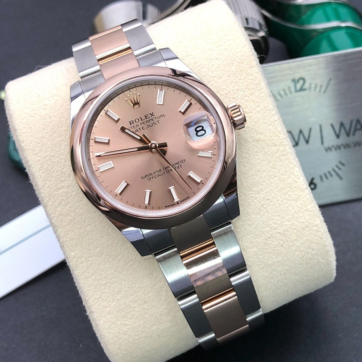 Rolex Datejust m278241-0009/0010 Rose 31mm Dial Oyster Bracelet Watch - Image 6
