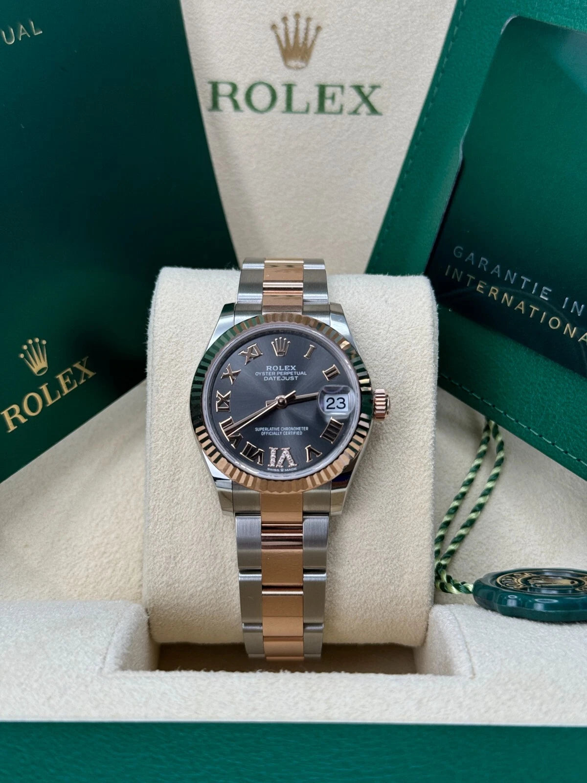 Rolex Datejust m278271-0029/0030 Slate 31mm Dial Oyster Bracelet Watch - Image 2