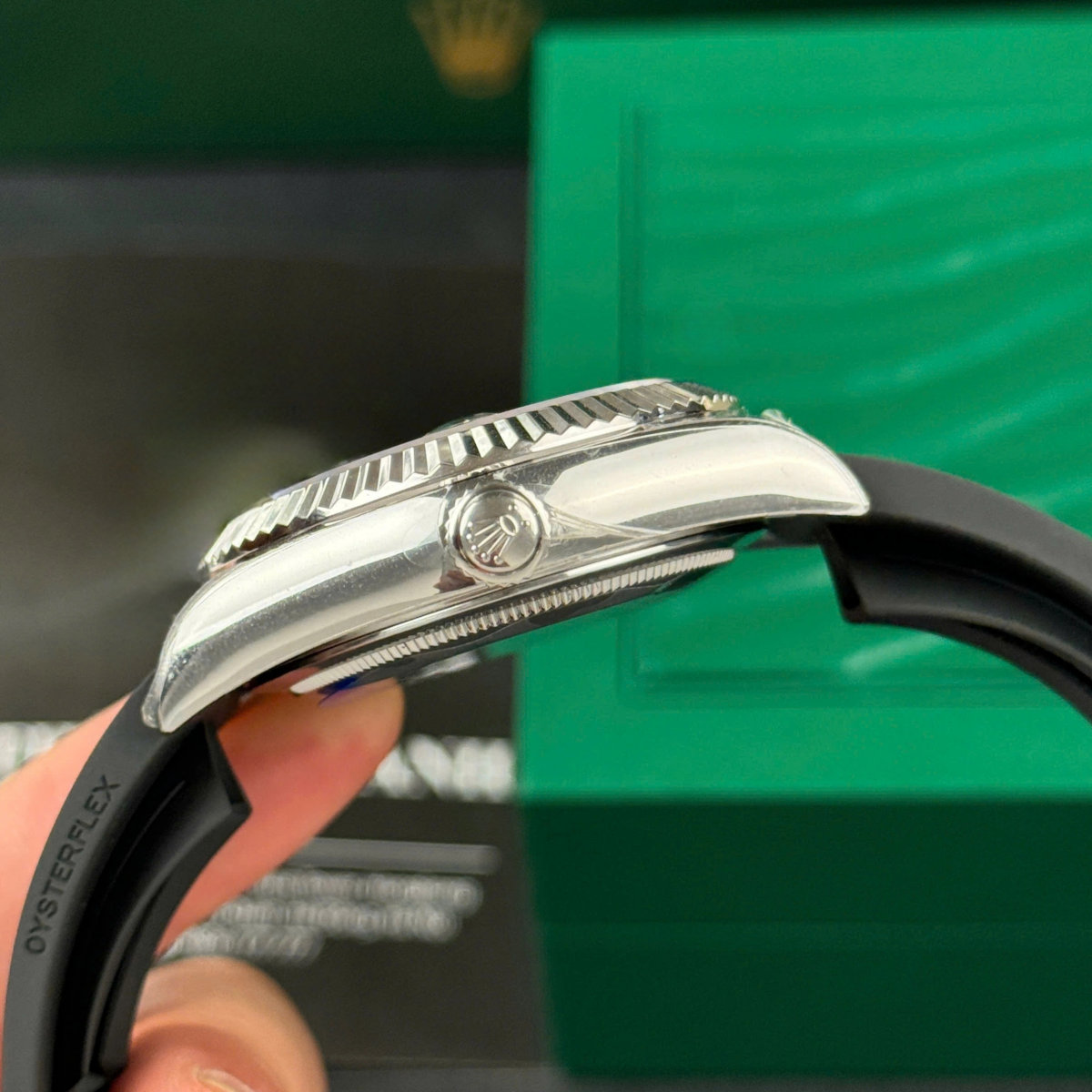 Rolex Sky-Dweller 42mm White Gold Black Dial Oysterflex - 336239 - Image 2