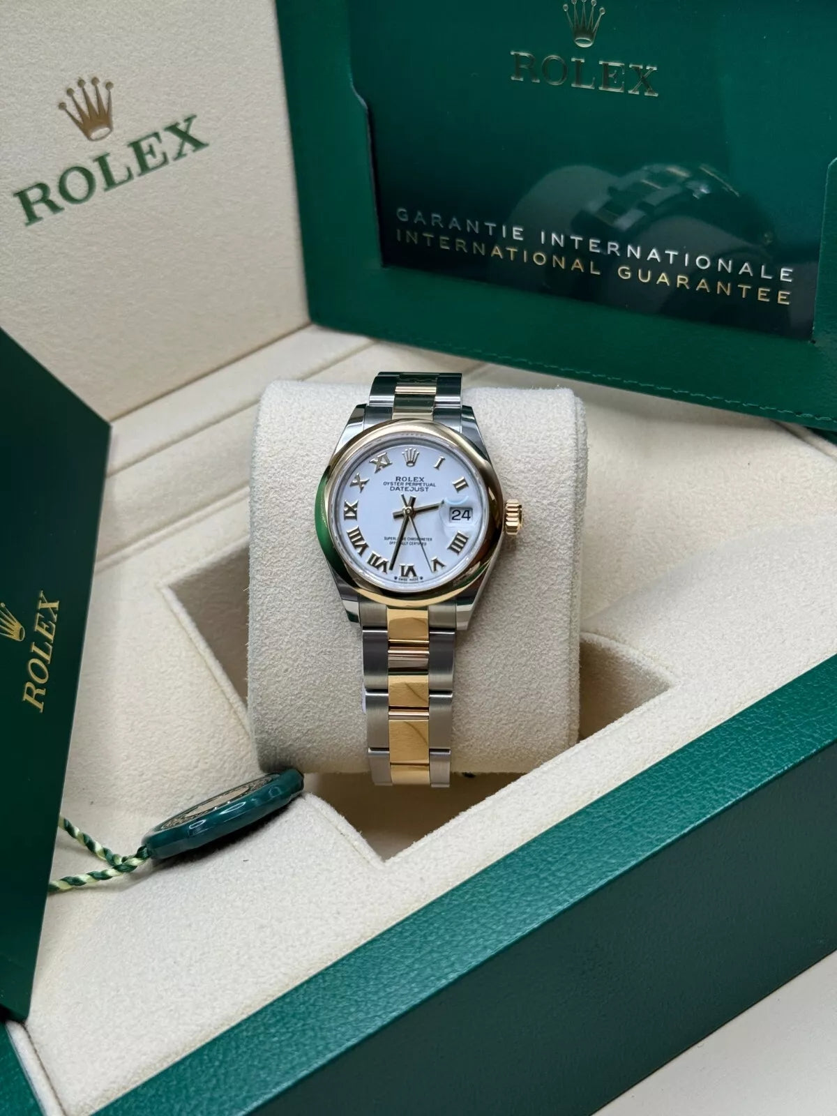 Rolex Lady-Datejust 28mm 279163 White Roman Dial Oyster Bracelet - Image 12